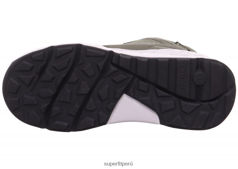 educación física Superfit niños pequeños free ride - zapatillas altas con sistema boa fit verde/negro V06L24909 zapatillas altas