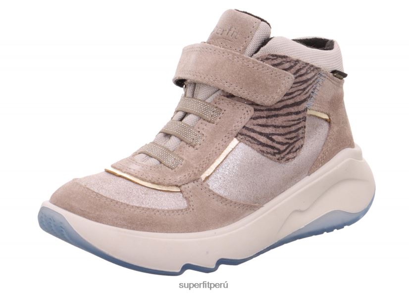 educación física Superfit niños pequeños melody - zapatillas altas con cierre de velcro beige V06L24851 zapatillas altas