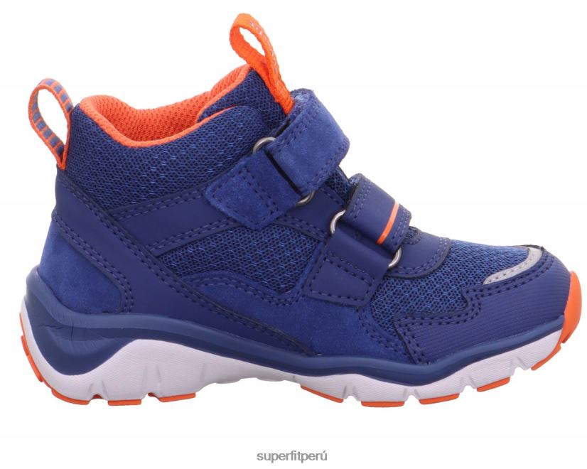 educación física Superfit niños pequeños sport5 - zapatillas altas con cierre de velcro azul rojo V06L24847 zapatillas altas