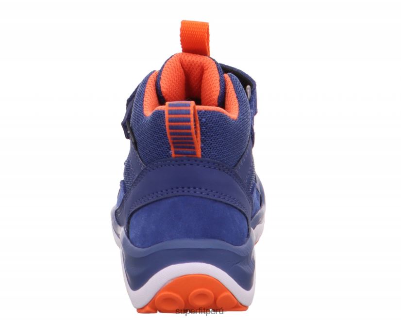 educación física Superfit niños pequeños sport5 - zapatillas altas con cierre de velcro azul rojo V06L24847 zapatillas altas