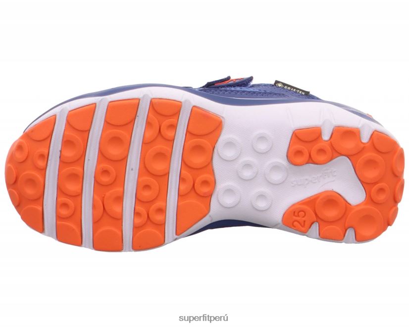 educación física Superfit niños pequeños sport5 - zapatillas altas con cierre de velcro azul rojo V06L24847 zapatillas altas