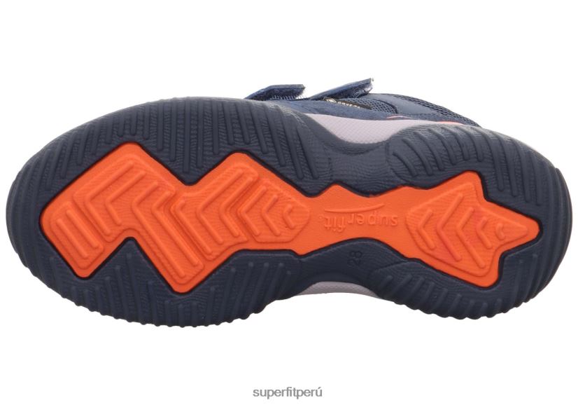 educación física Superfit niños pequeños storm - zapatillas altas con cierre de velcro azul rojo V06L24849 zapatillas altas