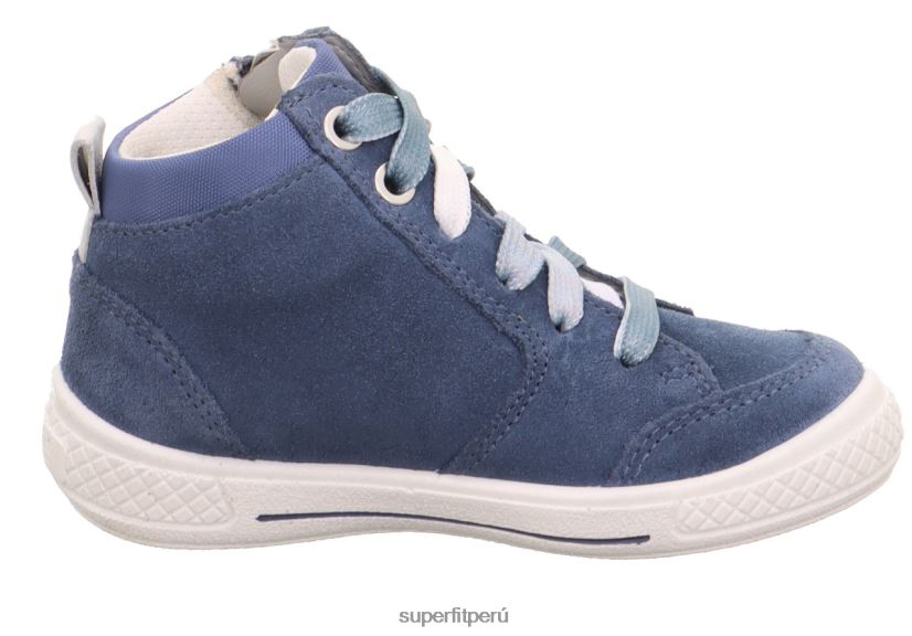 educación física Superfit niños pequeños tensy - zapatillas altas con cremallera azul V06L24779 zapatillas altas