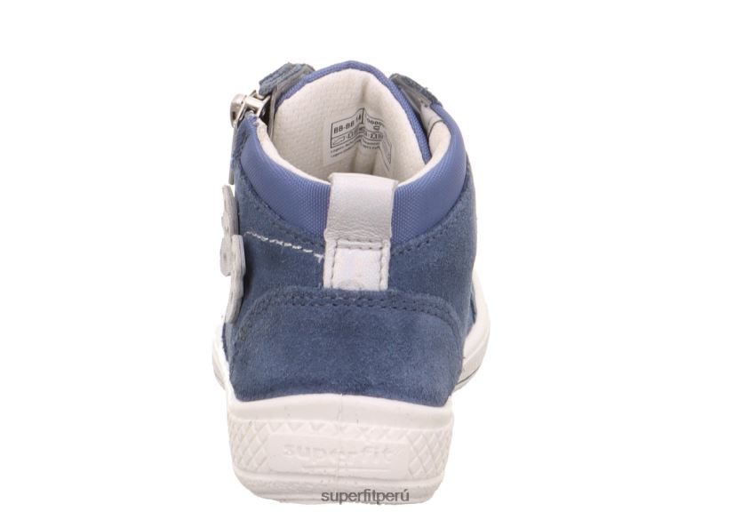 educación física Superfit niños pequeños tensy - zapatillas altas con cremallera azul V06L24779 zapatillas altas