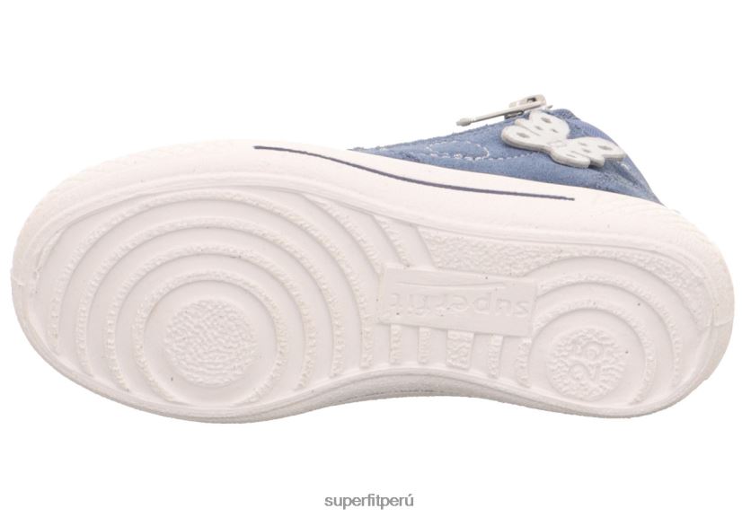 educación física Superfit niños pequeños tensy - zapatillas altas con cremallera azul V06L24779 zapatillas altas