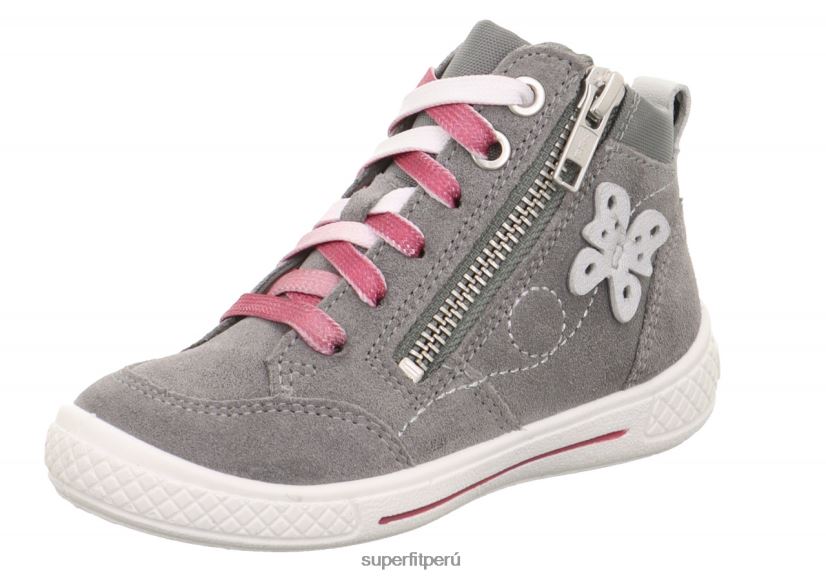 educación física Superfit niños pequeños tensy - zapatillas altas con cremallera gris claro V06L24827 zapatillas altas