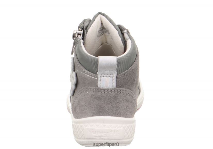 educación física Superfit niños pequeños tensy - zapatillas altas con cremallera gris claro V06L24827 zapatillas altas