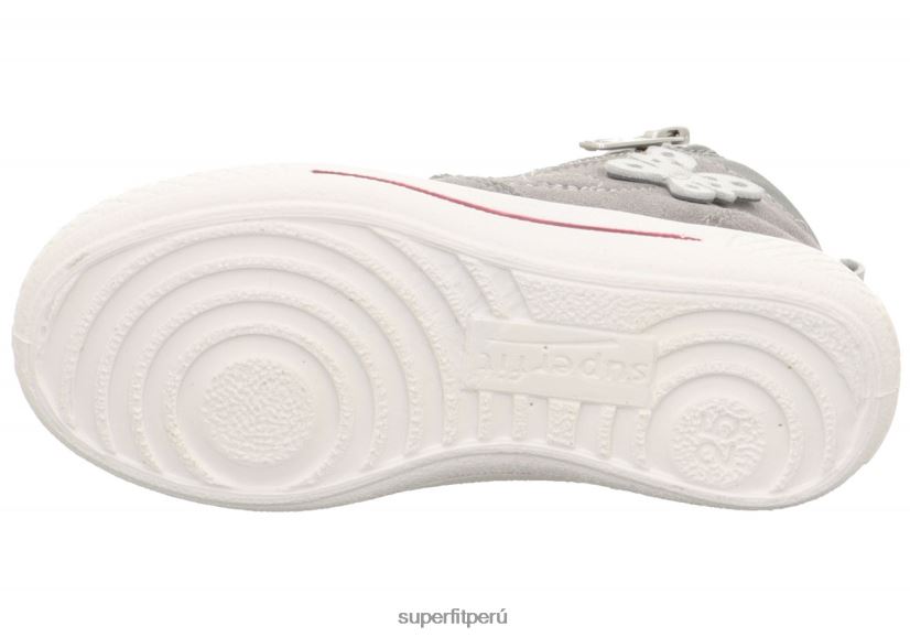 educación física Superfit niños pequeños tensy - zapatillas altas con cremallera gris claro V06L24827 zapatillas altas