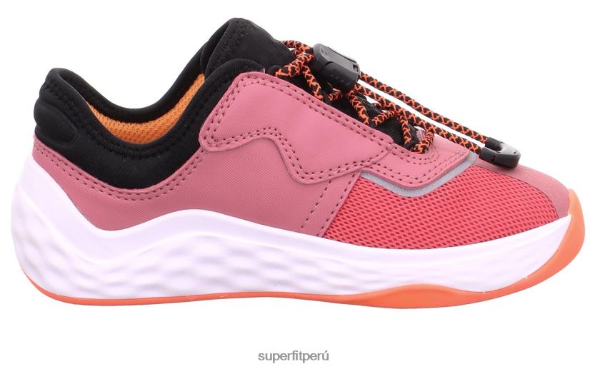 educación física Superfit niños pequeños bounce - zapatillas bajas con cierre rápido rosa/naranja V06L24785 zapatillas bajas