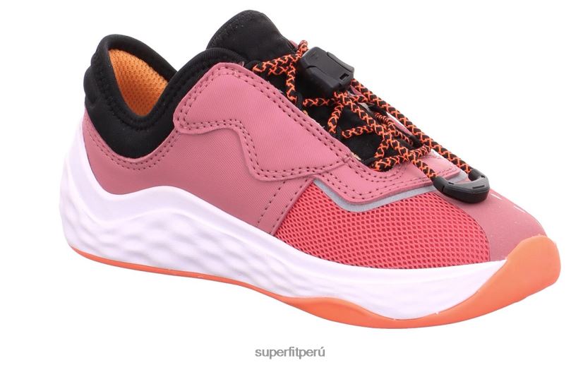 educación física Superfit niños pequeños bounce - zapatillas bajas con cierre rápido rosa/naranja V06L24785 zapatillas bajas