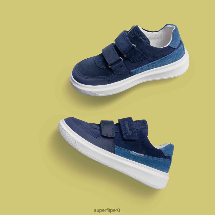 educación física Superfit niños pequeños cosmo - zapatillas bajas con cierre de velcro azul V06L24778 zapatillas bajas