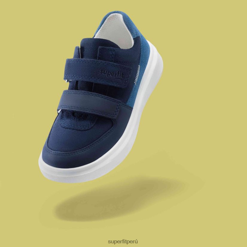 educación física Superfit niños pequeños cosmo - zapatillas bajas con cierre de velcro azul V06L24778 zapatillas bajas