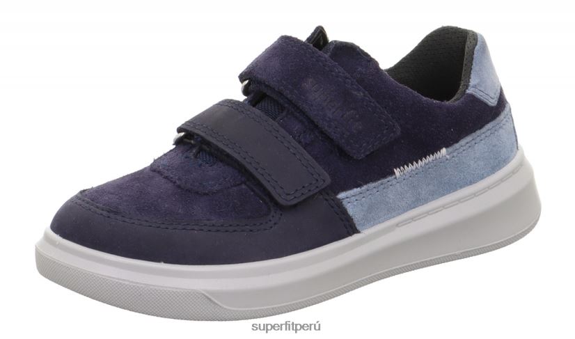 educación física Superfit niños pequeños cosmo - zapatillas bajas con cierre de velcro azul V06L24800 zapatillas bajas