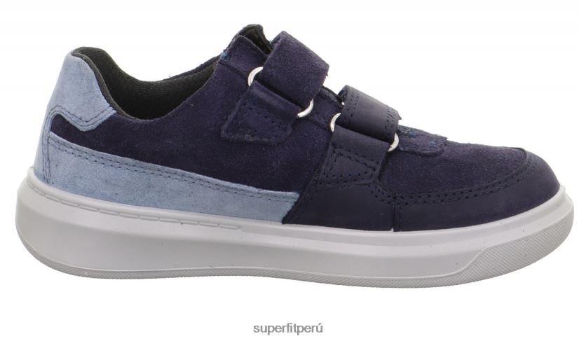 educación física Superfit niños pequeños cosmo - zapatillas bajas con cierre de velcro azul V06L24800 zapatillas bajas