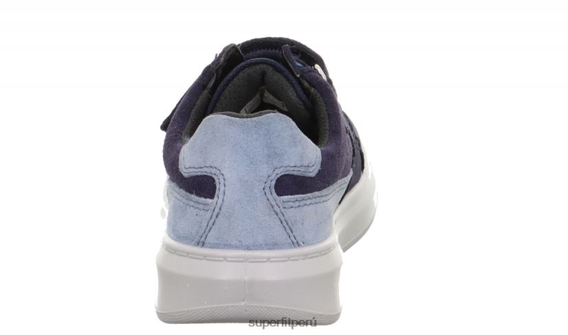 educación física Superfit niños pequeños cosmo - zapatillas bajas con cierre de velcro azul V06L24800 zapatillas bajas