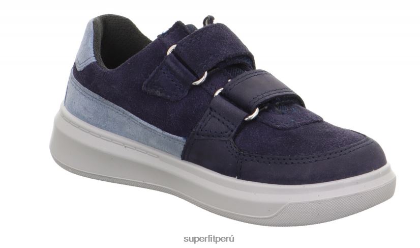 educación física Superfit niños pequeños cosmo - zapatillas bajas con cierre de velcro azul V06L24800 zapatillas bajas