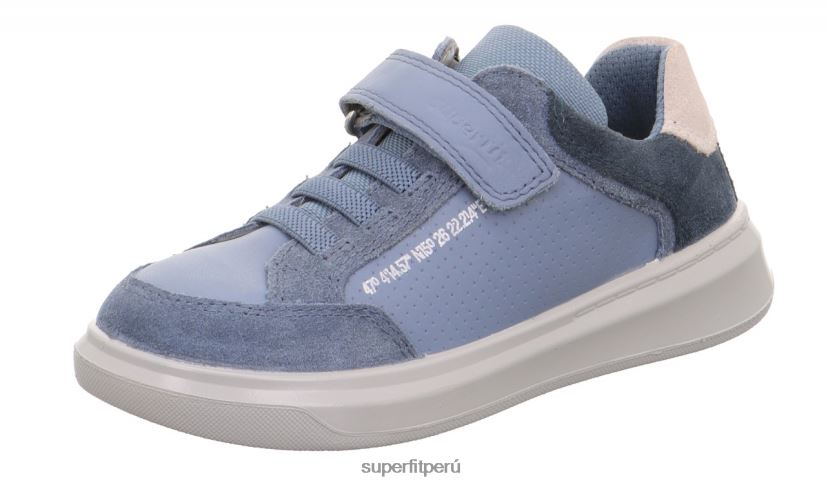educación física Superfit niños pequeños cosmo - zapatillas bajas con cierre de velcro azul V06L24812 zapatillas bajas