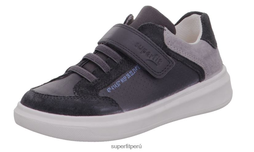 educación física Superfit niños pequeños cosmo - zapatillas bajas con cierre de velcro gris V06L24810 zapatillas bajas