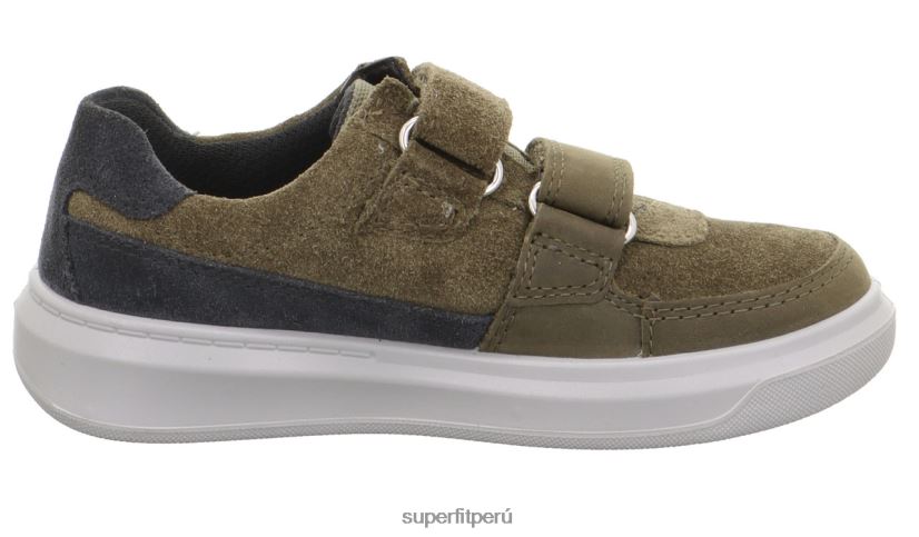 educación física Superfit niños pequeños cosmo - zapatillas bajas con cierre de velcro gris verde V06L24801 zapatillas bajas