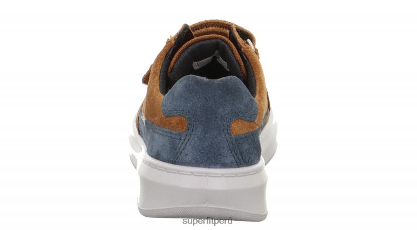 educación física Superfit niños pequeños cosmo - zapatillas bajas con cierre de velcro marrón/azul V06L24781 zapatillas bajas