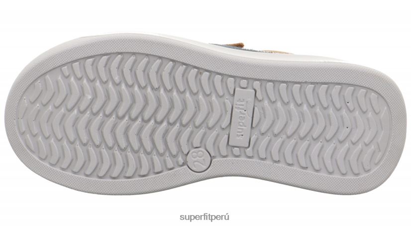 educación física Superfit niños pequeños cosmo - zapatillas bajas con cierre de velcro marrón/azul V06L24781 zapatillas bajas