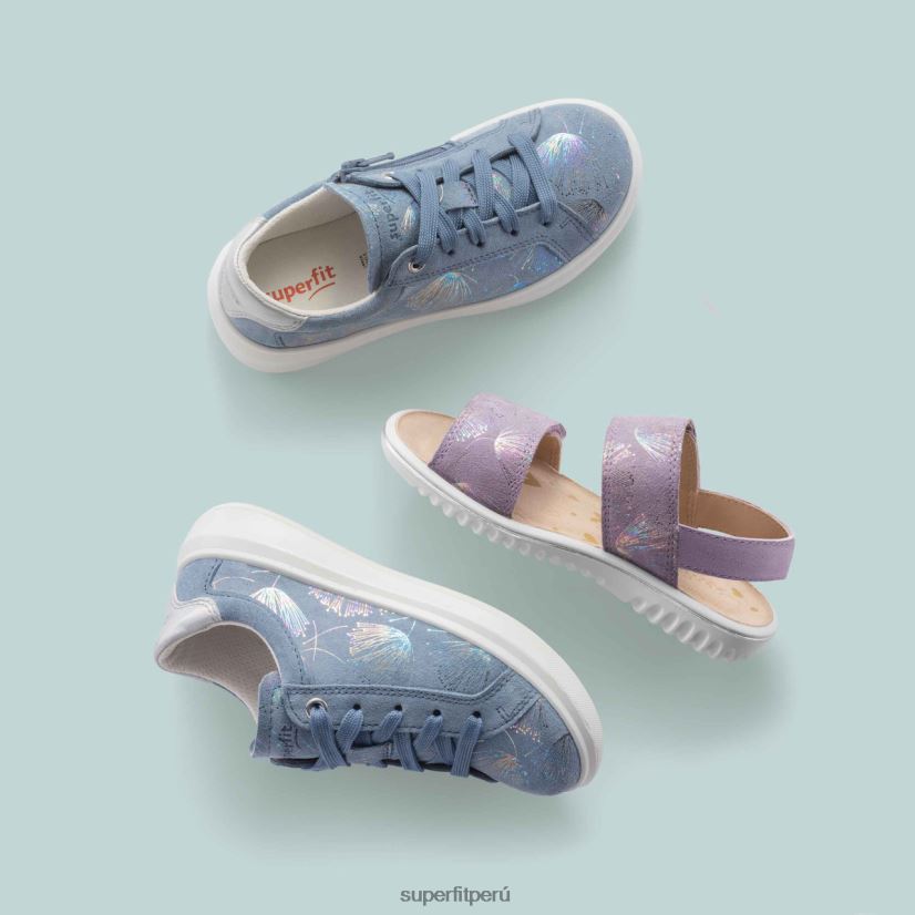 educación física Superfit niños pequeños cosmo - zapatillas bajas con cordones azul V06L24775 zapatillas bajas