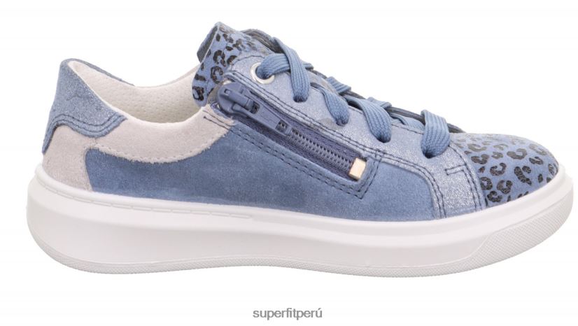educación física Superfit niños pequeños cosmo - zapatillas bajas con cordones azul blanco V06L24813 zapatillas bajas