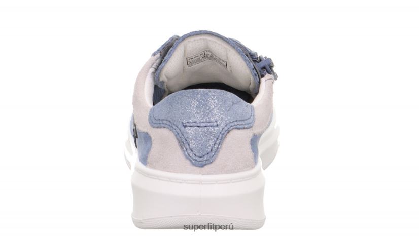 educación física Superfit niños pequeños cosmo - zapatillas bajas con cordones azul blanco V06L24813 zapatillas bajas