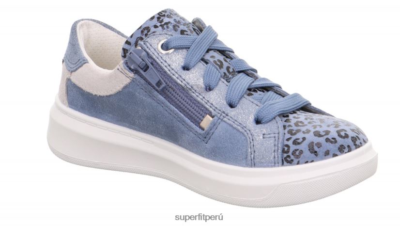 educación física Superfit niños pequeños cosmo - zapatillas bajas con cordones azul blanco V06L24813 zapatillas bajas
