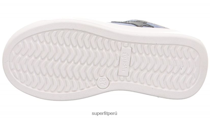 educación física Superfit niños pequeños cosmo - zapatillas bajas con cordones azul blanco V06L24813 zapatillas bajas