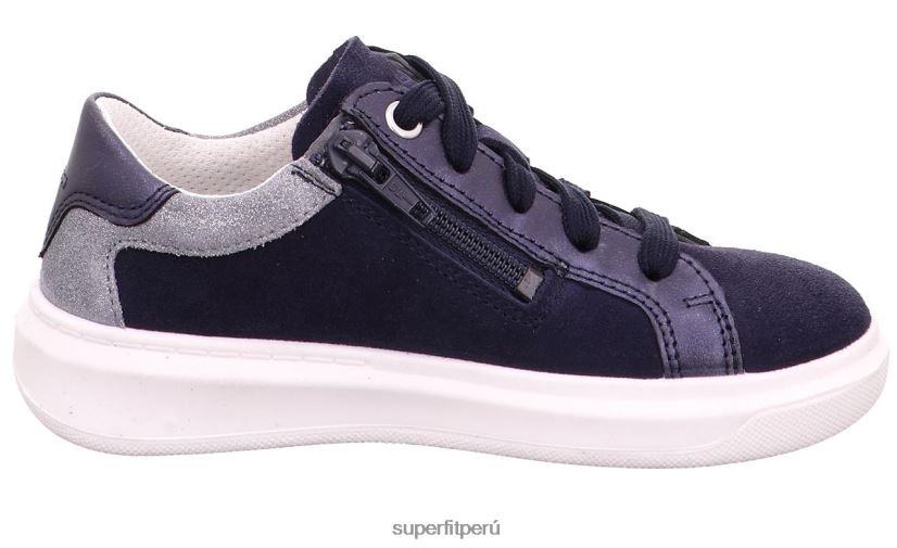 educación física Superfit niños pequeños cosmo - zapatillas bajas con cordones azul/gris claro V06L24784 zapatillas bajas