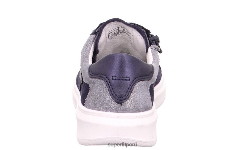 educación física Superfit niños pequeños cosmo - zapatillas bajas con cordones azul/gris claro V06L24784 zapatillas bajas