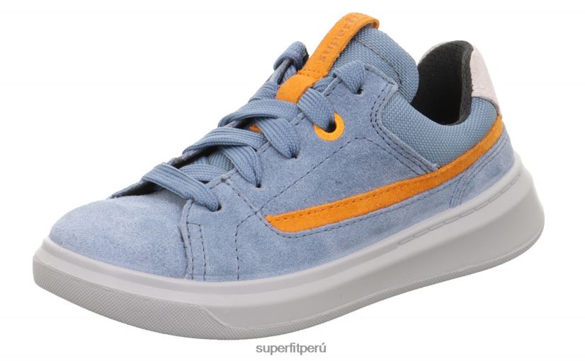 educación física Superfit niños pequeños cosmo - zapatillas bajas con cordones azul/naranja V06L24791 zapatillas bajas