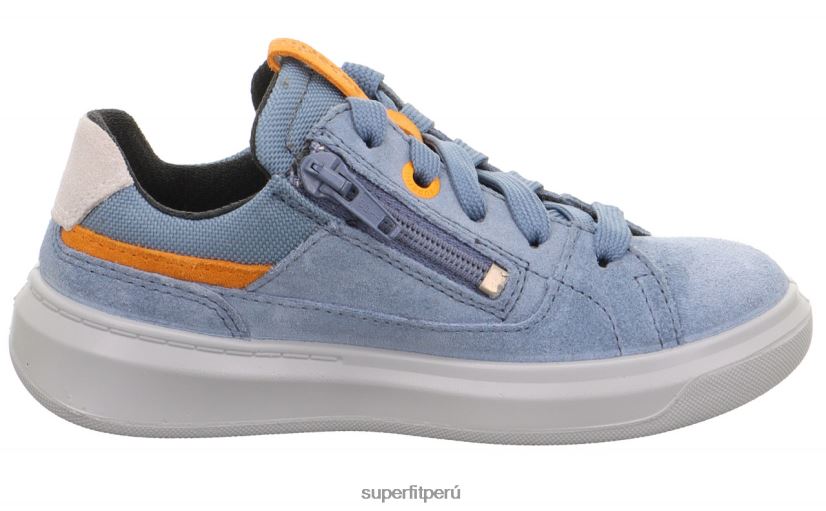educación física Superfit niños pequeños cosmo - zapatillas bajas con cordones azul/naranja V06L24791 zapatillas bajas