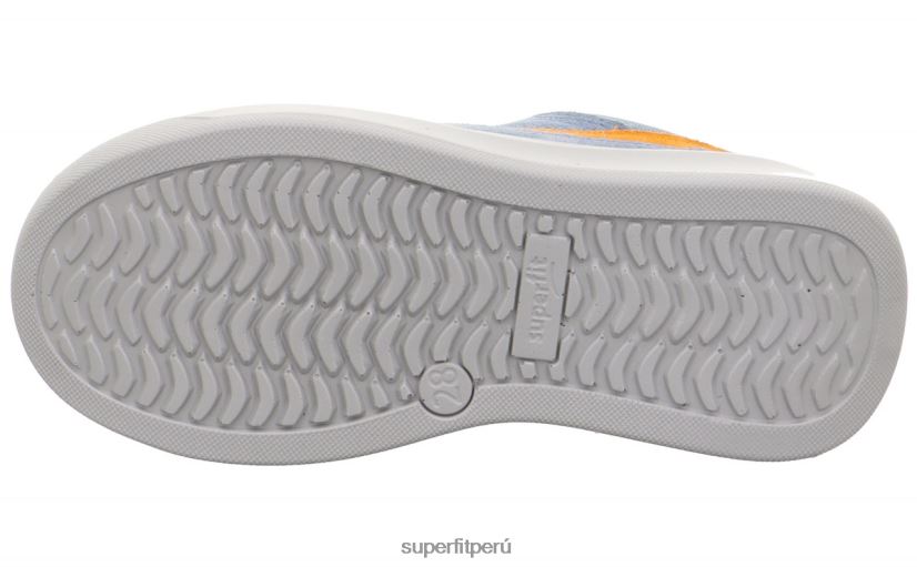educación física Superfit niños pequeños cosmo - zapatillas bajas con cordones azul/naranja V06L24791 zapatillas bajas