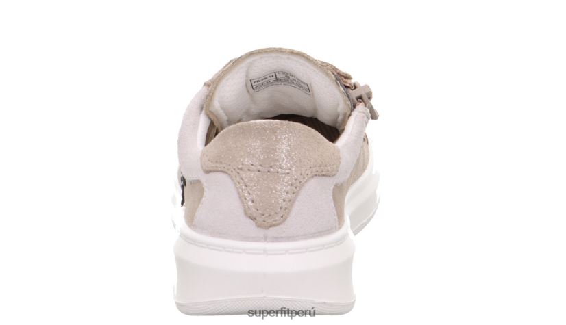 educación física Superfit niños pequeños cosmo - zapatillas bajas con cordones beis/blanco V06L24835 zapatillas bajas