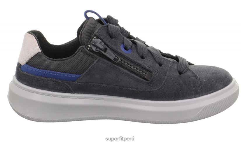 educación física Superfit niños pequeños cosmo - zapatillas bajas con cordones gris azul V06L24793 zapatillas bajas