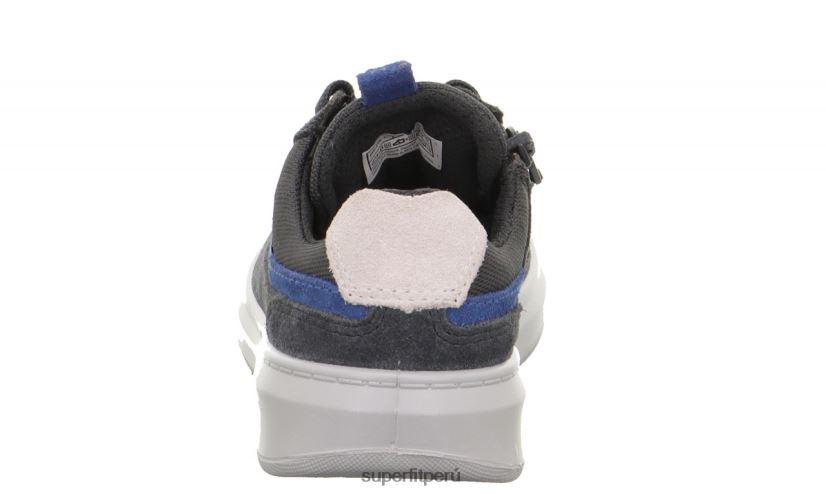 educación física Superfit niños pequeños cosmo - zapatillas bajas con cordones gris azul V06L24793 zapatillas bajas