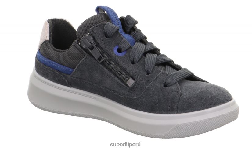 educación física Superfit niños pequeños cosmo - zapatillas bajas con cordones gris azul V06L24793 zapatillas bajas