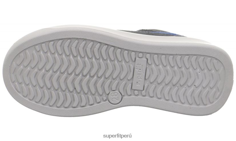 educación física Superfit niños pequeños cosmo - zapatillas bajas con cordones gris azul V06L24793 zapatillas bajas