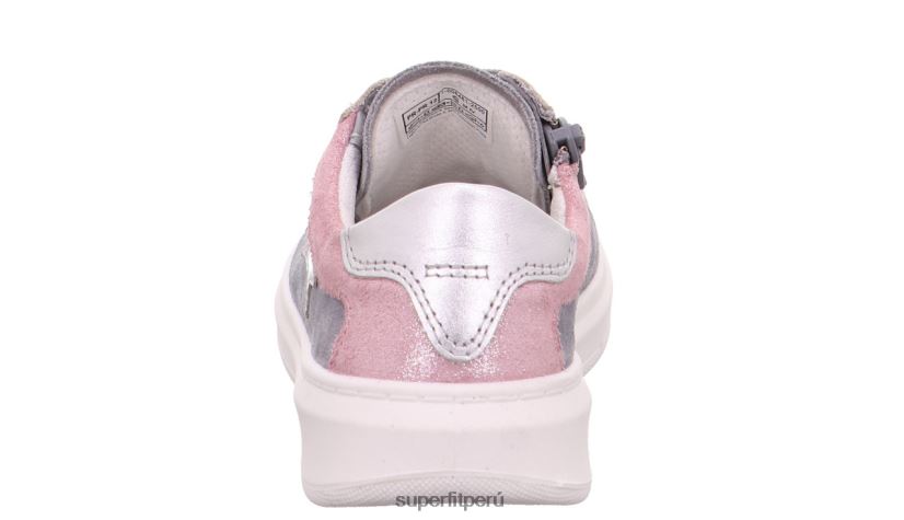 educación física Superfit niños pequeños cosmo - zapatillas bajas con cordones gris claro/rosa V06L24799 zapatillas bajas