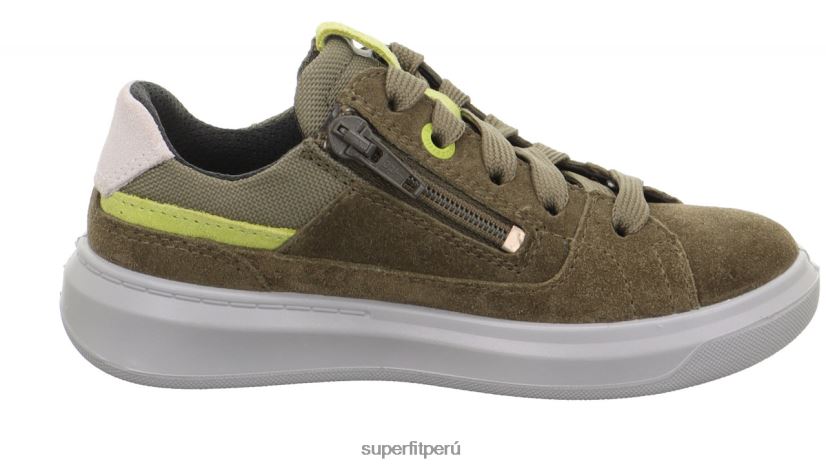 educación física Superfit niños pequeños cosmo - zapatillas bajas con cordones verde/verde claro V06L24786 zapatillas bajas