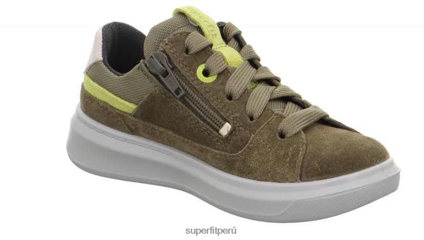 educación física Superfit niños pequeños cosmo - zapatillas bajas con cordones verde/verde claro V06L24786 zapatillas bajas