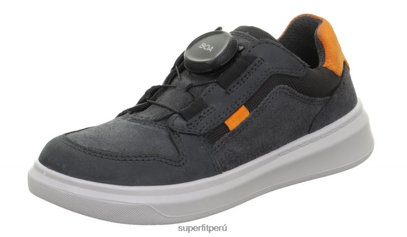 educación física Superfit niños pequeños cosmo - zapatillas bajas con sistema boa fit gris/naranja V06L24832 zapatillas bajas
