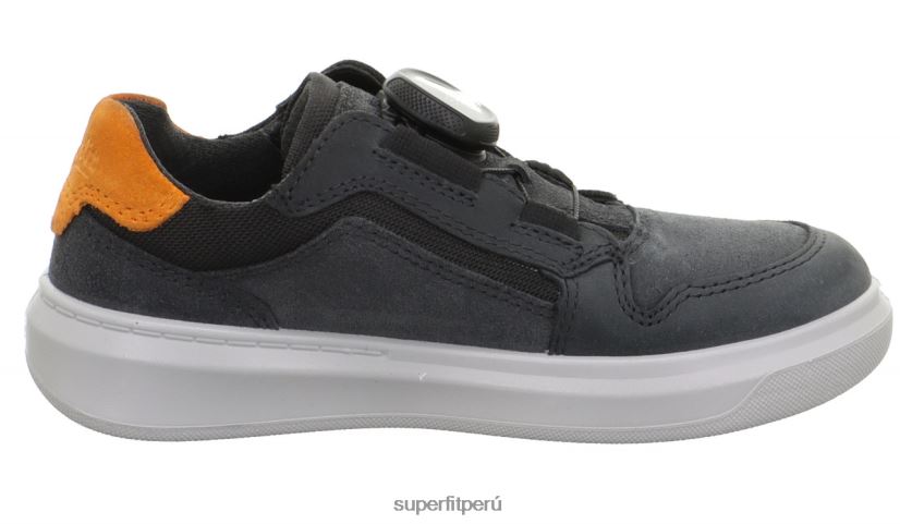 educación física Superfit niños pequeños cosmo - zapatillas bajas con sistema boa fit gris/naranja V06L24832 zapatillas bajas