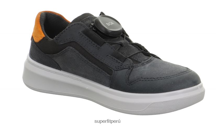educación física Superfit niños pequeños cosmo - zapatillas bajas con sistema boa fit gris/naranja V06L24832 zapatillas bajas
