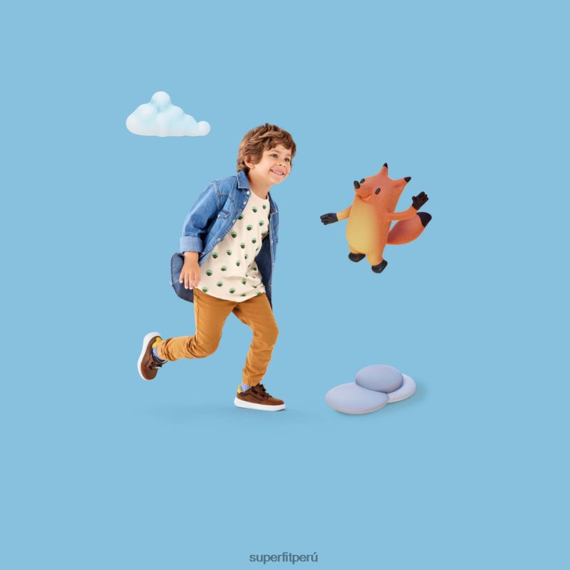 educación física Superfit niños pequeños cosmo - zapatillas bajas con sistema boa fit marrón/amarillo V06L24816 zapatillas bajas