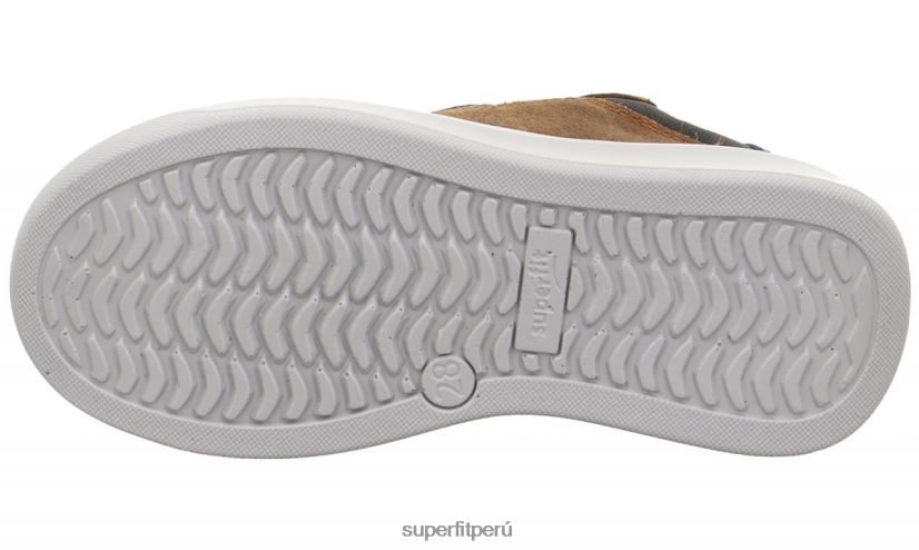 educación física Superfit niños pequeños cosmo - zapatillas bajas con sistema boa fit marrón/azul V06L24815 zapatillas bajas