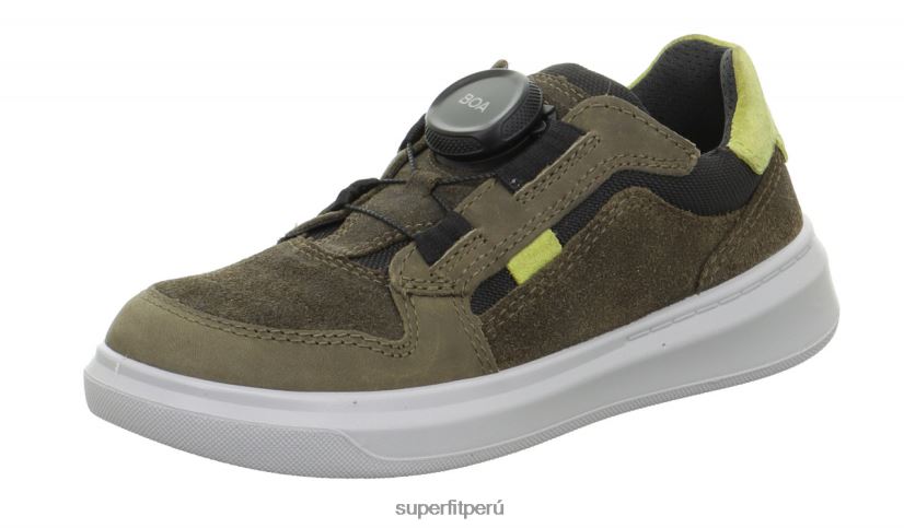educación física Superfit niños pequeños cosmo - zapatillas bajas con sistema boa fit verde/verde claro V06L24769 zapatillas bajas