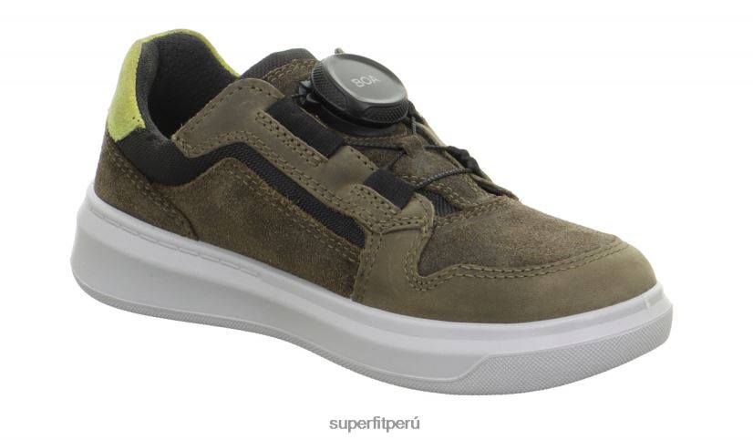educación física Superfit niños pequeños cosmo - zapatillas bajas con sistema boa fit verde/verde claro V06L24769 zapatillas bajas